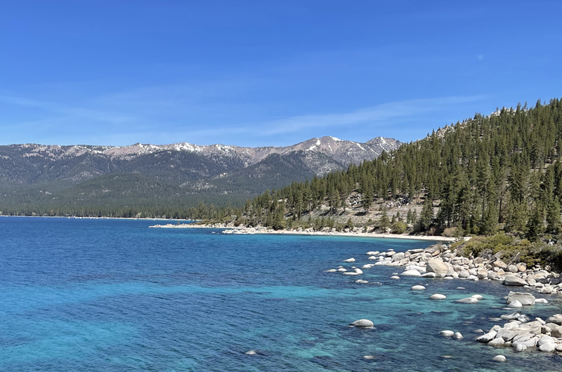 No trip to Reno is complete without seeing majestic Lake Tahoe. After a (long) walk and yet another delicious lunch, we headed back to Reno and a buffet at one of the casinos, compliments of another of Yvonne's longtime friends, Randy.  