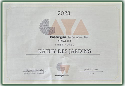 2023 Georgia Author of the Year - First Novel - Finalist (Second Place) - Mama Tried by Kathy Des Jardins
